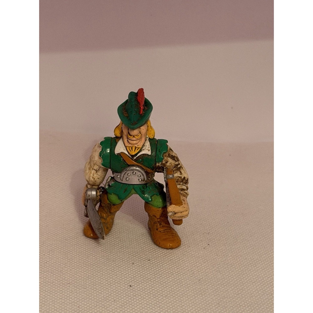 Vintage Fisher Price Great Adventures Robin 3" Figure Robin Hood Forest Toy...